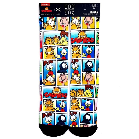 Nickelodeon Other - Odd Sox Nickelodeon Garfield Odie Cartoon Comic Crew Socks Mens Womens Gift